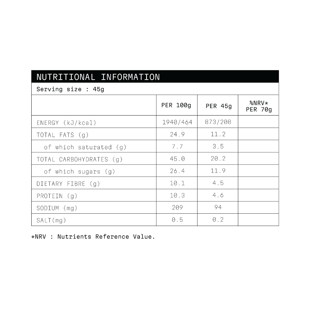 Cadence Nutrition Balanced Energy Bar – Apple Pie (20 × 45g)