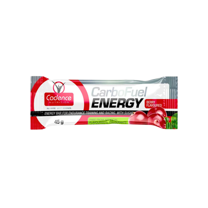 Cadence Nutrition CarboFuel Energy Bar – Berry (20 × 45g)