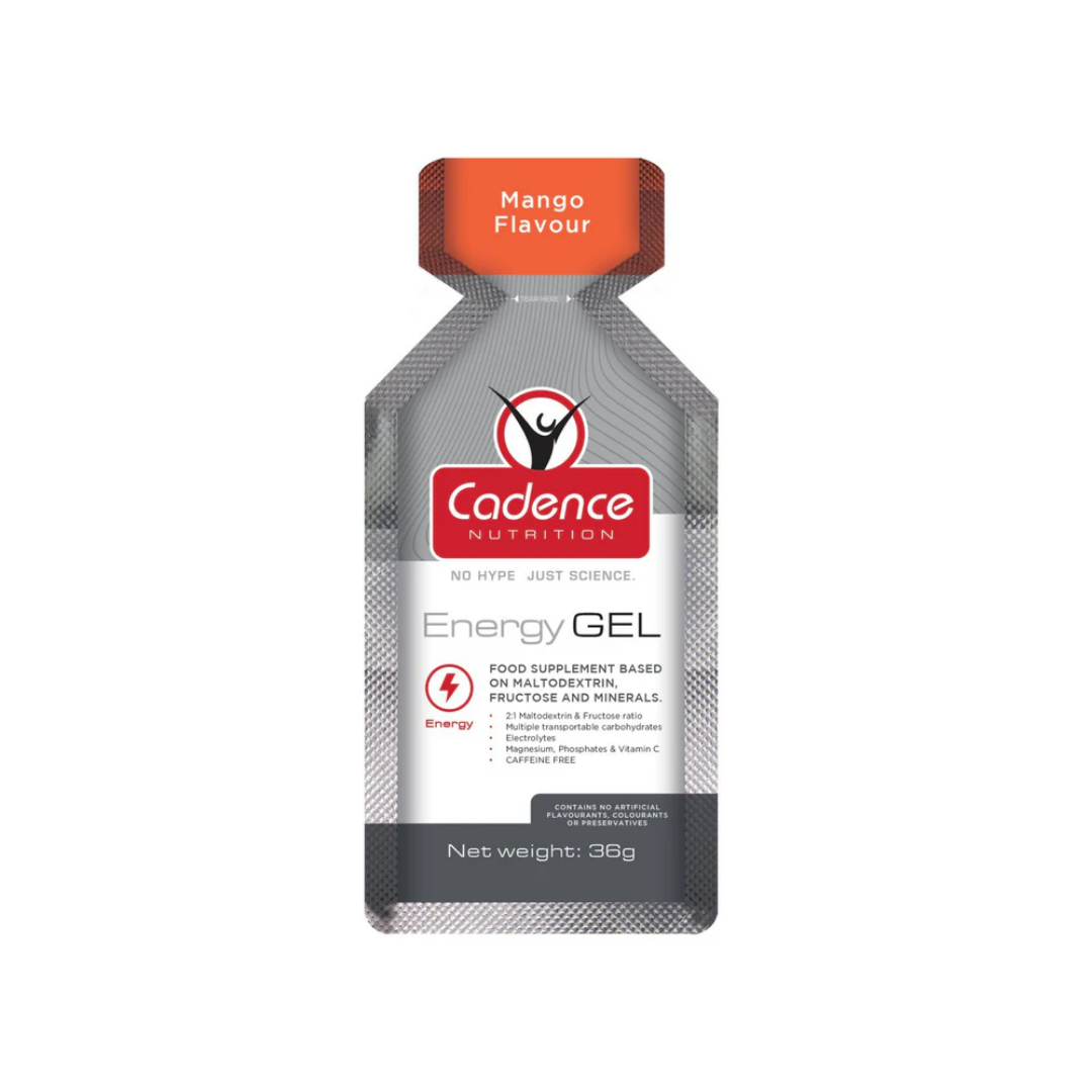 Cadence Nutrition Classic Energy Gel – Mango (30 × 36g)