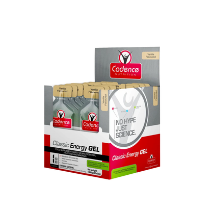 Cadence Nutrition Classic Energy Gel – Vanilla (30 × 36g)
